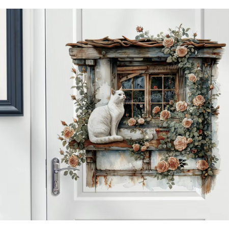 Sticker de interior window cat